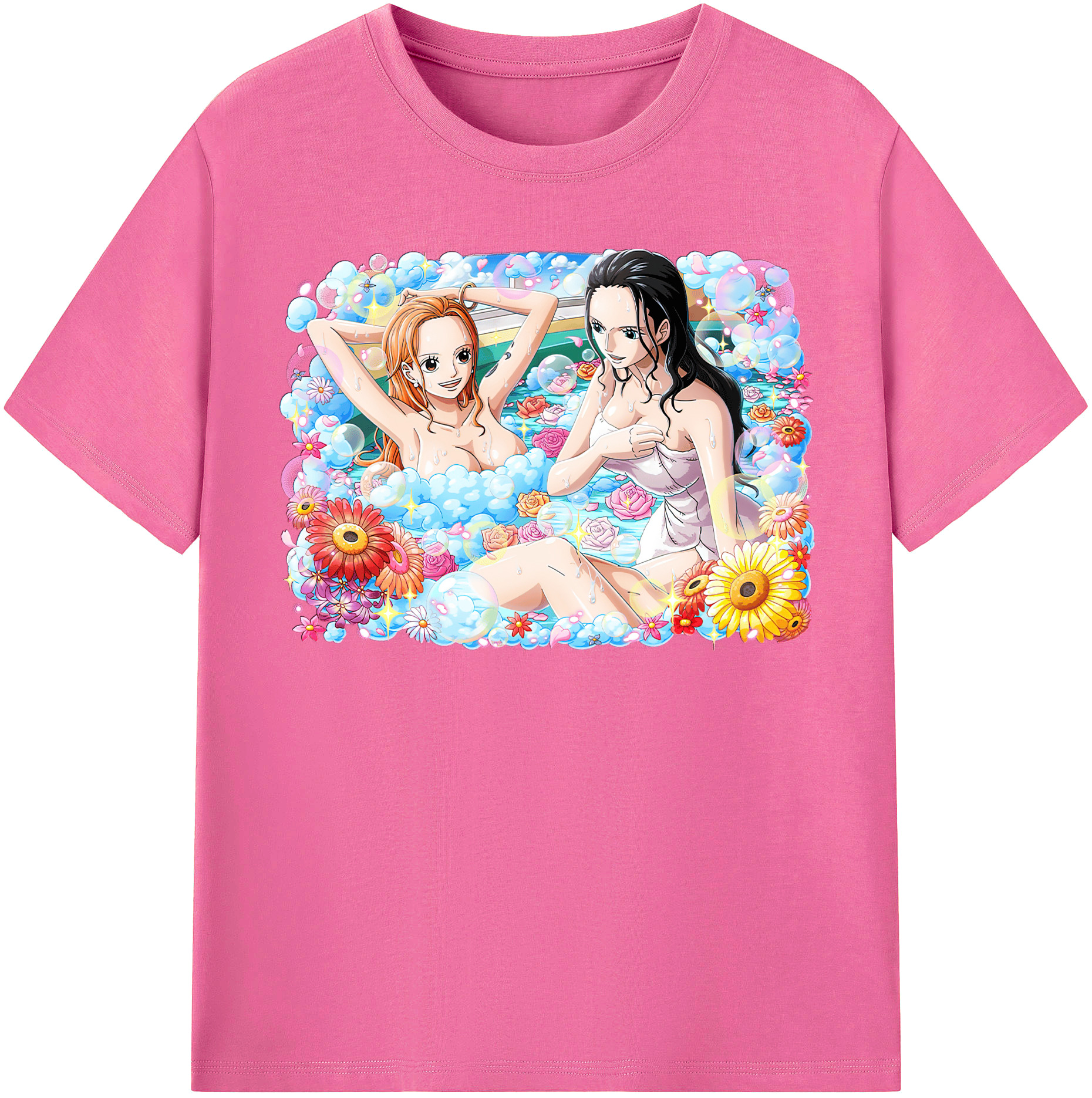 ワンピース ニコ・ロビン ONE PIECE Nico Robin レディースカジュアルプリントTシャツ（綿100％）
